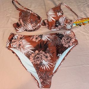 Two piece high waisted bikini